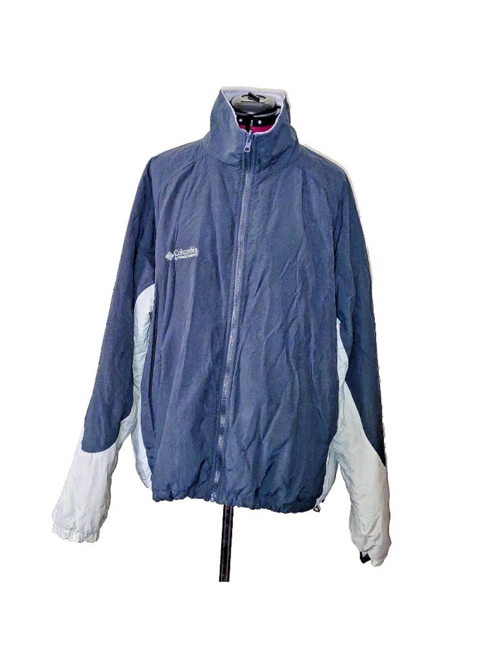 Vintage Columbia Core Interchange Jacket Men's XL Blue Gray 90s Y2K Outdoor